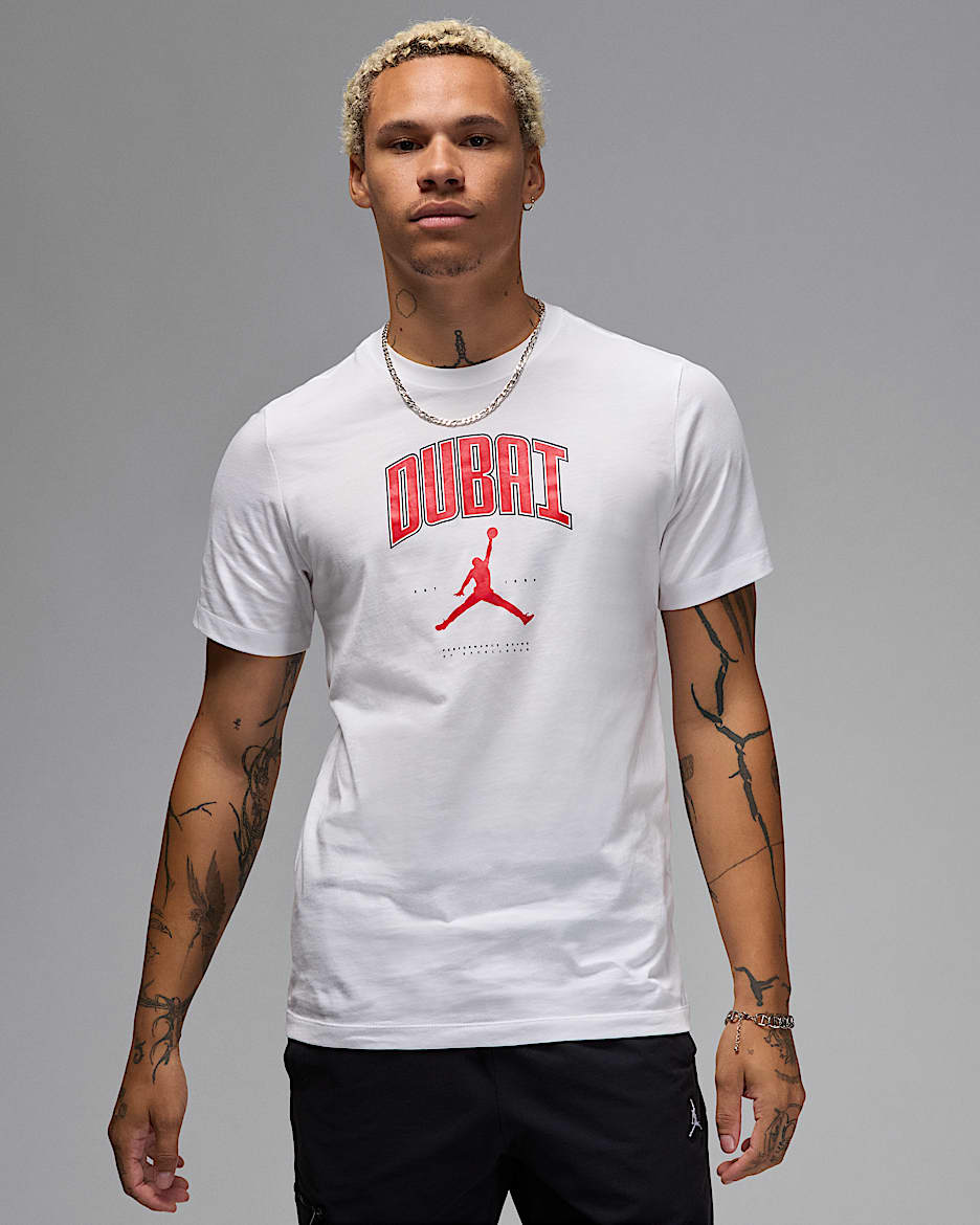 nike air jordan Tシャツ Męski oversizowy T-shirt z grafiką Jordan Brooklyn. Nike PL